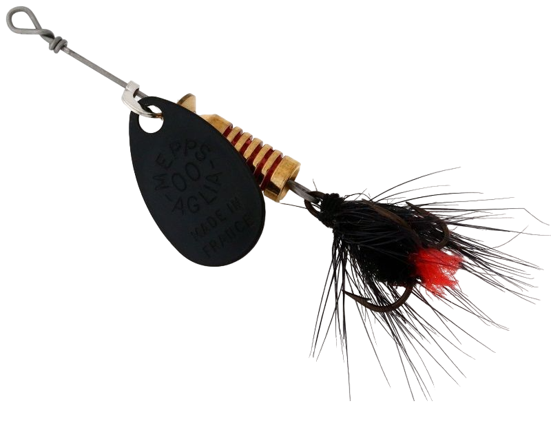 

Блесна для рыбалки вращающаяся Mepps AGLIA MOUCHE (2.5 / Black/Black / 5 / / черный / 5 /, Aglia Mouche