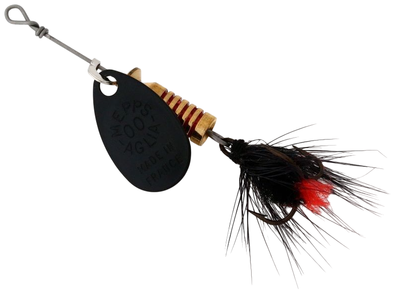 

Блесна для рыбалки вращающаяся Mepps AGLIA MOUCHE (1.5 / Black/Black / 5 / / черный / 5 /, Aglia Mouche