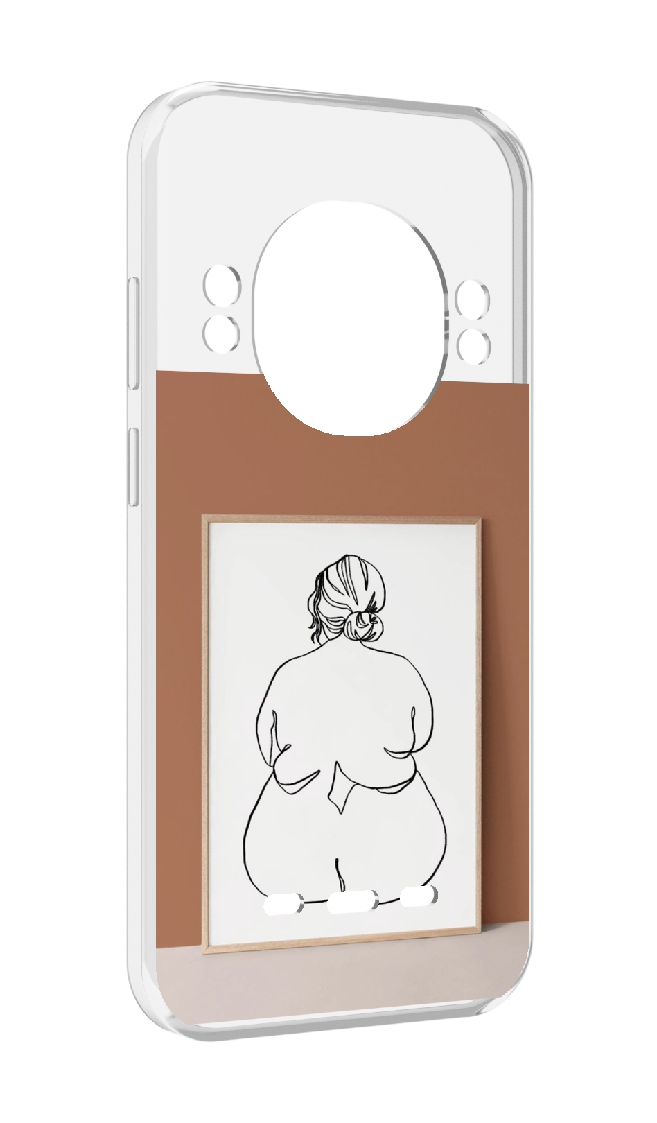 

Чехол MyPads Body Positive Female Figure Line Art женский для UleFone Power Armor 16 Pro, Прозрачный, Tocco