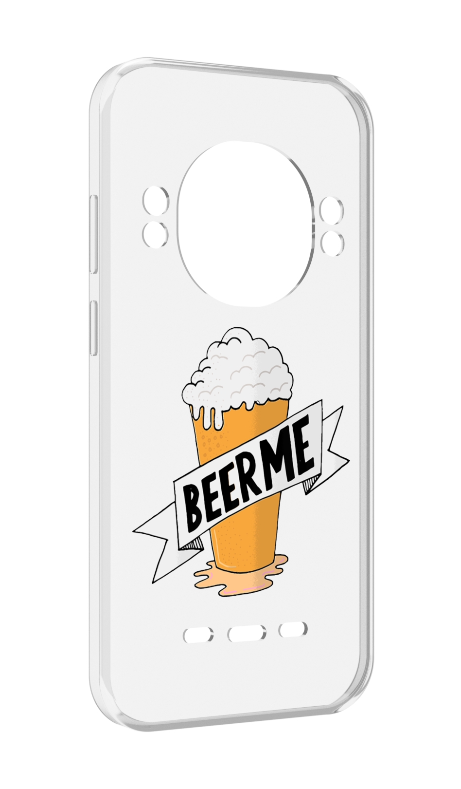 

Чехол MyPads Beer-me для UleFone Power Armor 16 Pro, Прозрачный, Tocco