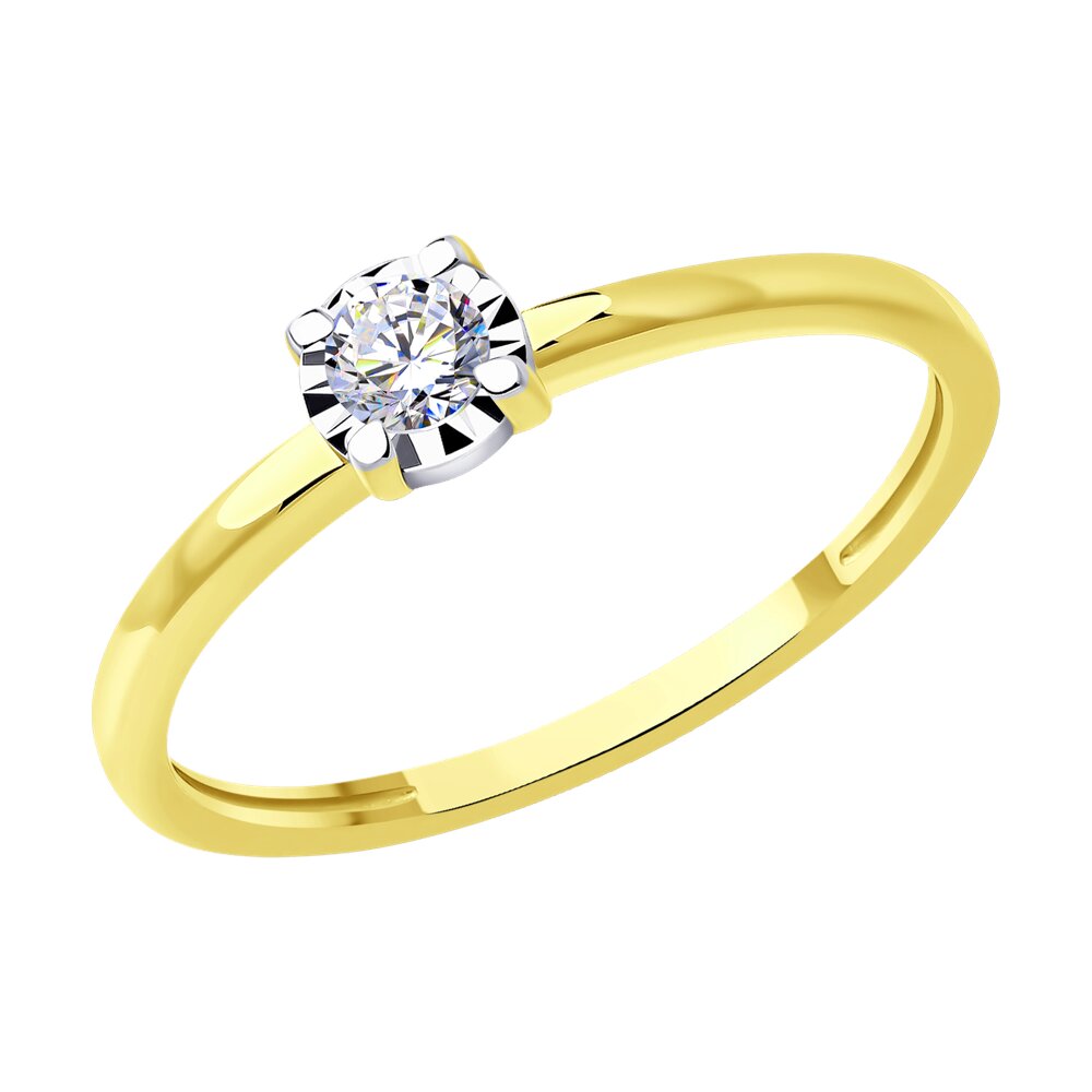 

Кольцо помолвочное из золота с бриллиантом р.  SOKOLOV Diamonds 1012560-2, 1012560-2