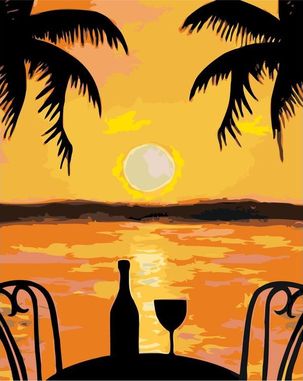 

Картина по номерам Живопись по Номерам Романтический закат, 40x50, Романтический закат