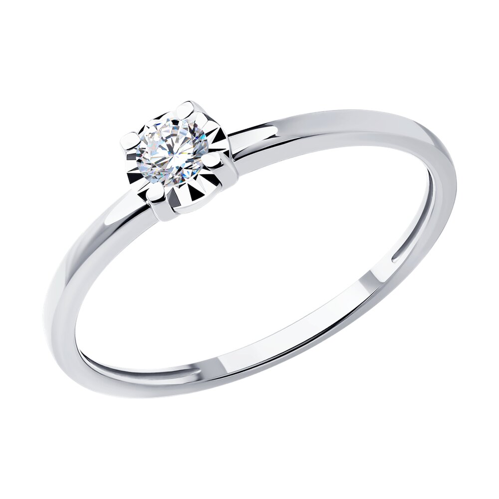 

Кольцо из золота р.  SOKOLOV Diamonds 1012549-3, бриллиант, 1012549-3