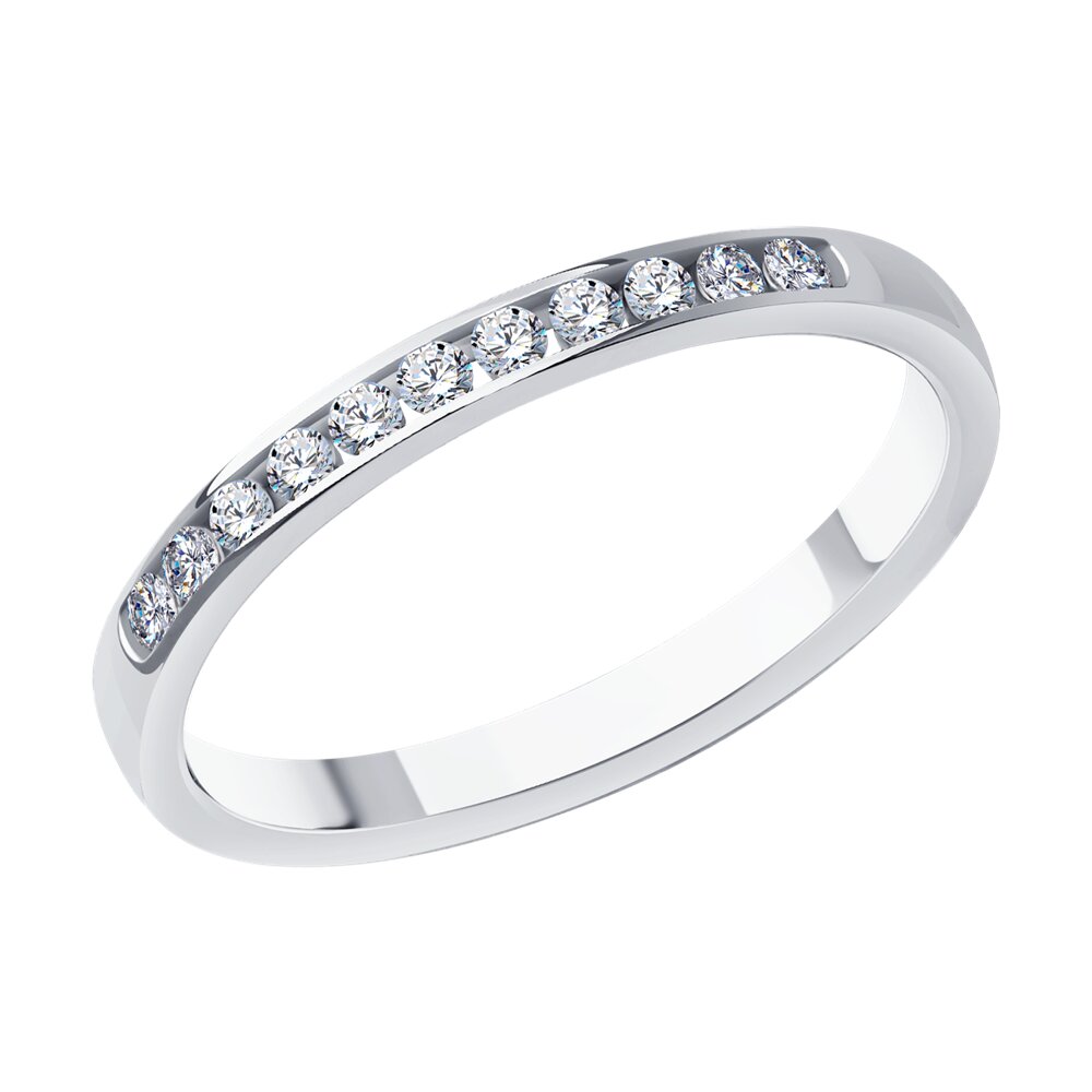 

Кольцо обручальное из платины с бриллиантом р. 17 SOKOLOV Diamonds 1012511-10, 1012511-10