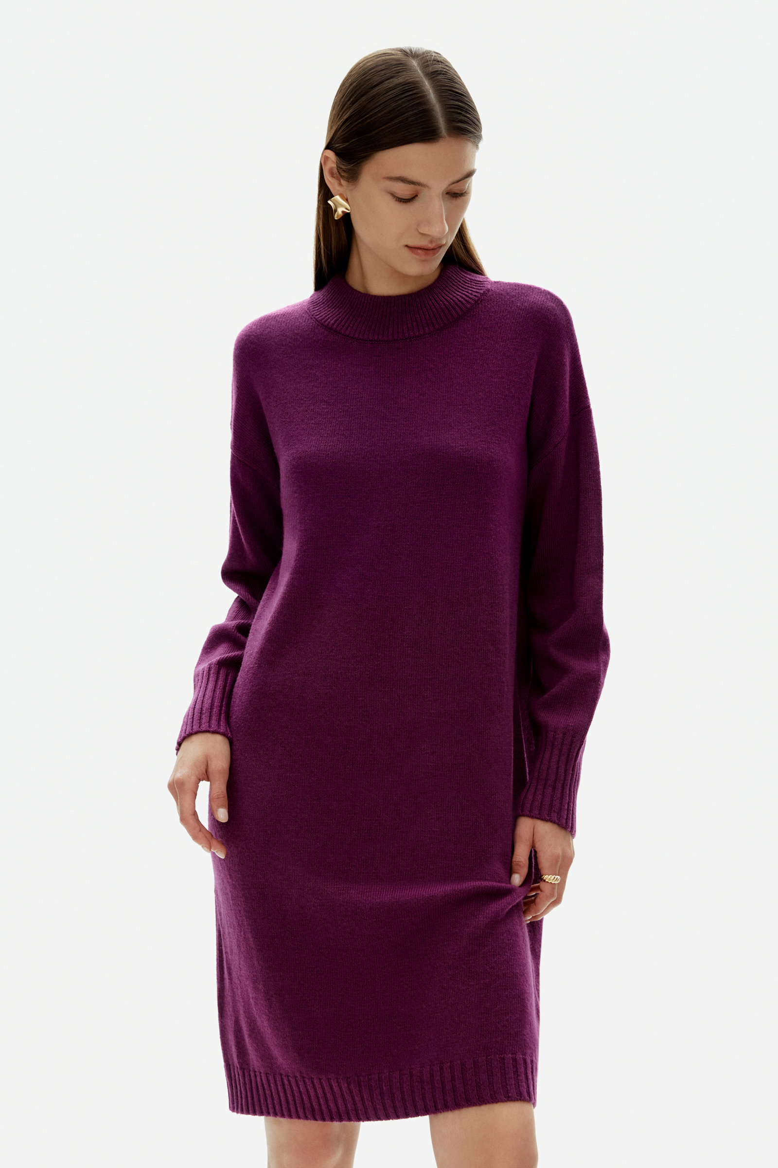 Платье женское Finn Flare FAD11109 фиолетовое M
