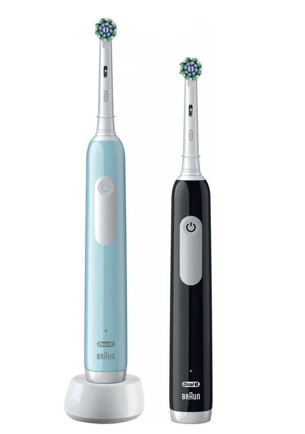 Набор зубных щеток Braun ORAL-B Pro Duo/D305.523.3H черная + бирюзовая Pro 1 D305.523.3H