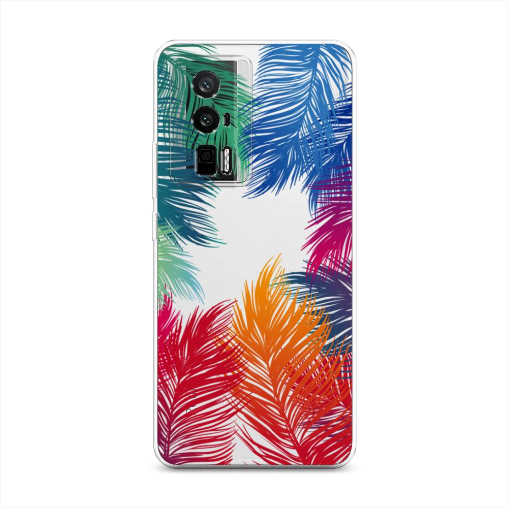 

Чехол Awog на Redmi K60 "Рамка из перьев", Красный, 317450-4