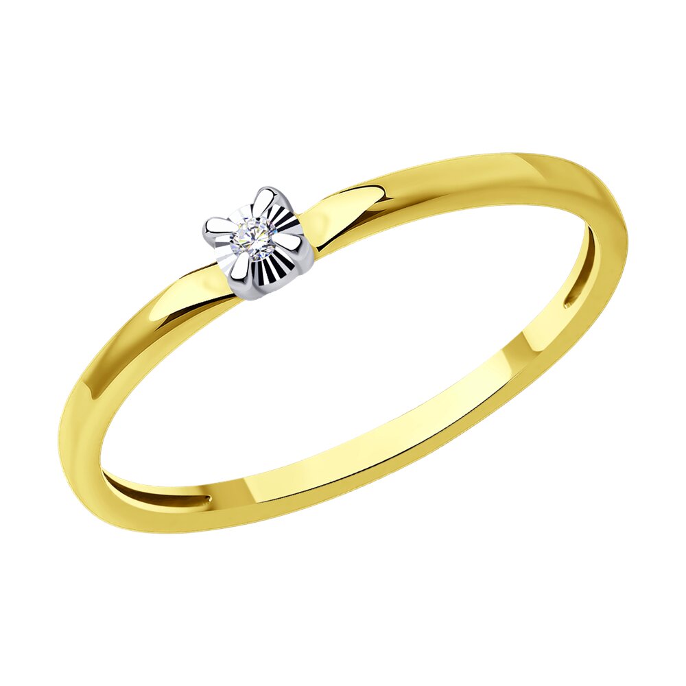 

Кольцо помолвочное из золота с бриллиантом р. 17 SOKOLOV Diamonds 1012484-2, 1012484-2