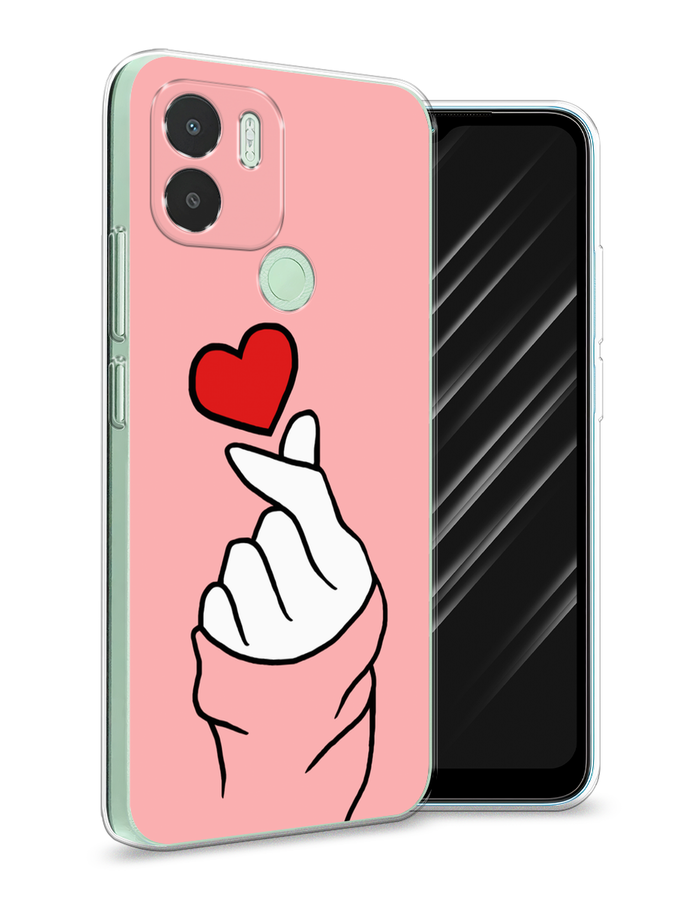 

Чехол Awog на Xiaomi Redmi A1+, Xiaomi Redmi A2+, Poco C51/C50 "Милое сердечко", Белый;красный;черный, 319350-1