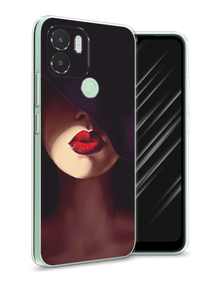 

Чехол Awog на Xiaomi Redmi A1+, Xiaomi Redmi A2+, Poco C51/C50 "Красные губы", Черный;бежевый;красный, 319350-1