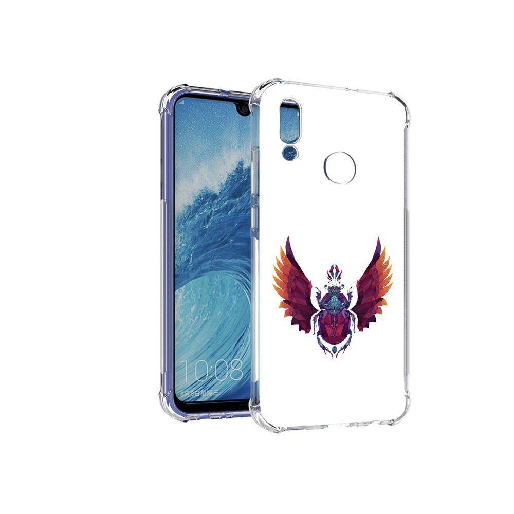 

Чехол MyPads Tocco для Huawei P Smart (2019) алмазный скоробей, Прозрачный, Tocco