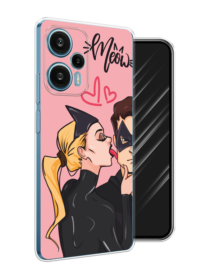 

Чехол Awog на Xiaomi Redmi Note 12 Turbo, Poco F5 "Kiss of Cat Woman", Розовый;черный;бежевый, 318750-1