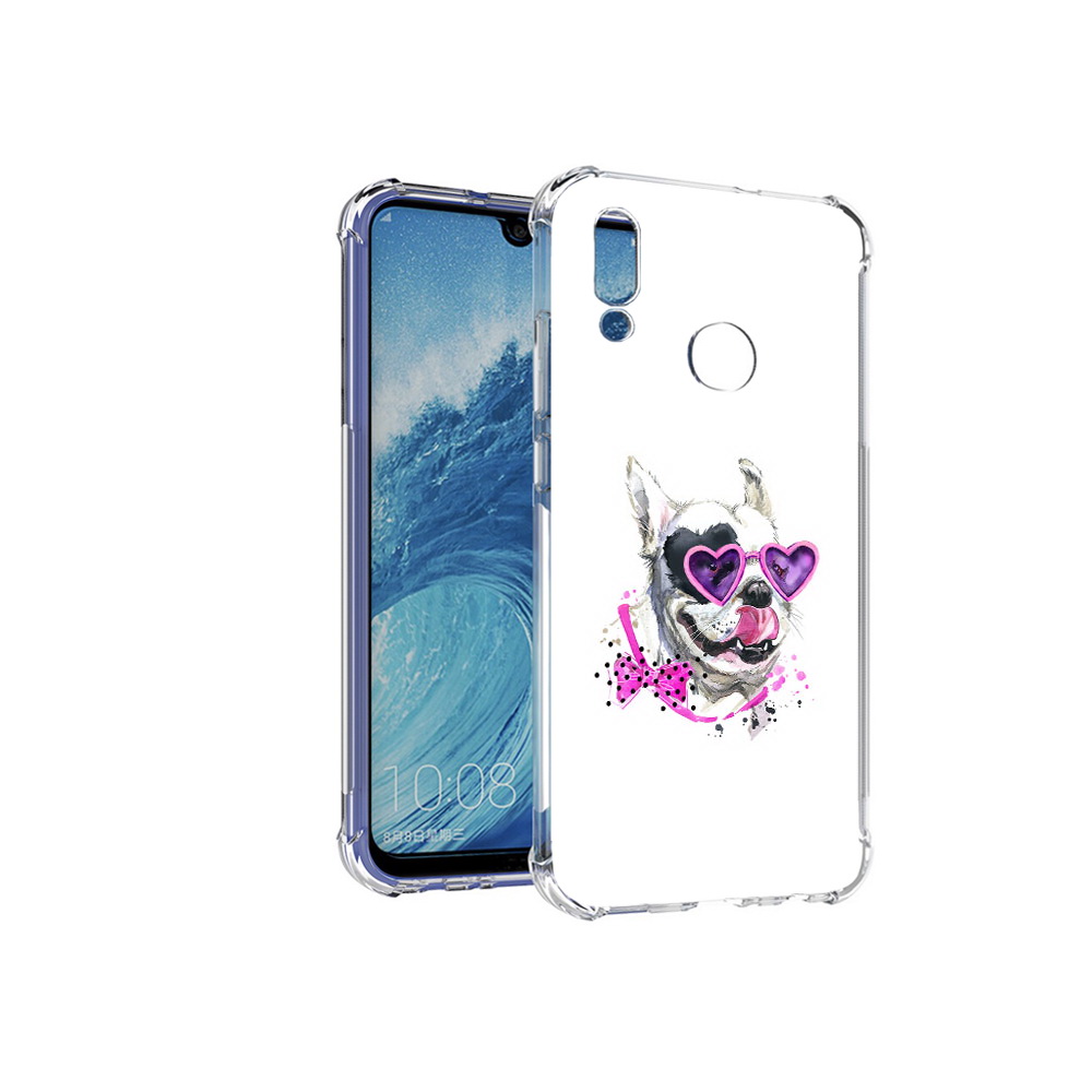 

Чехол MyPads Tocco для Huawei P Smart (2019) акварельный пёс, Прозрачный, Tocco