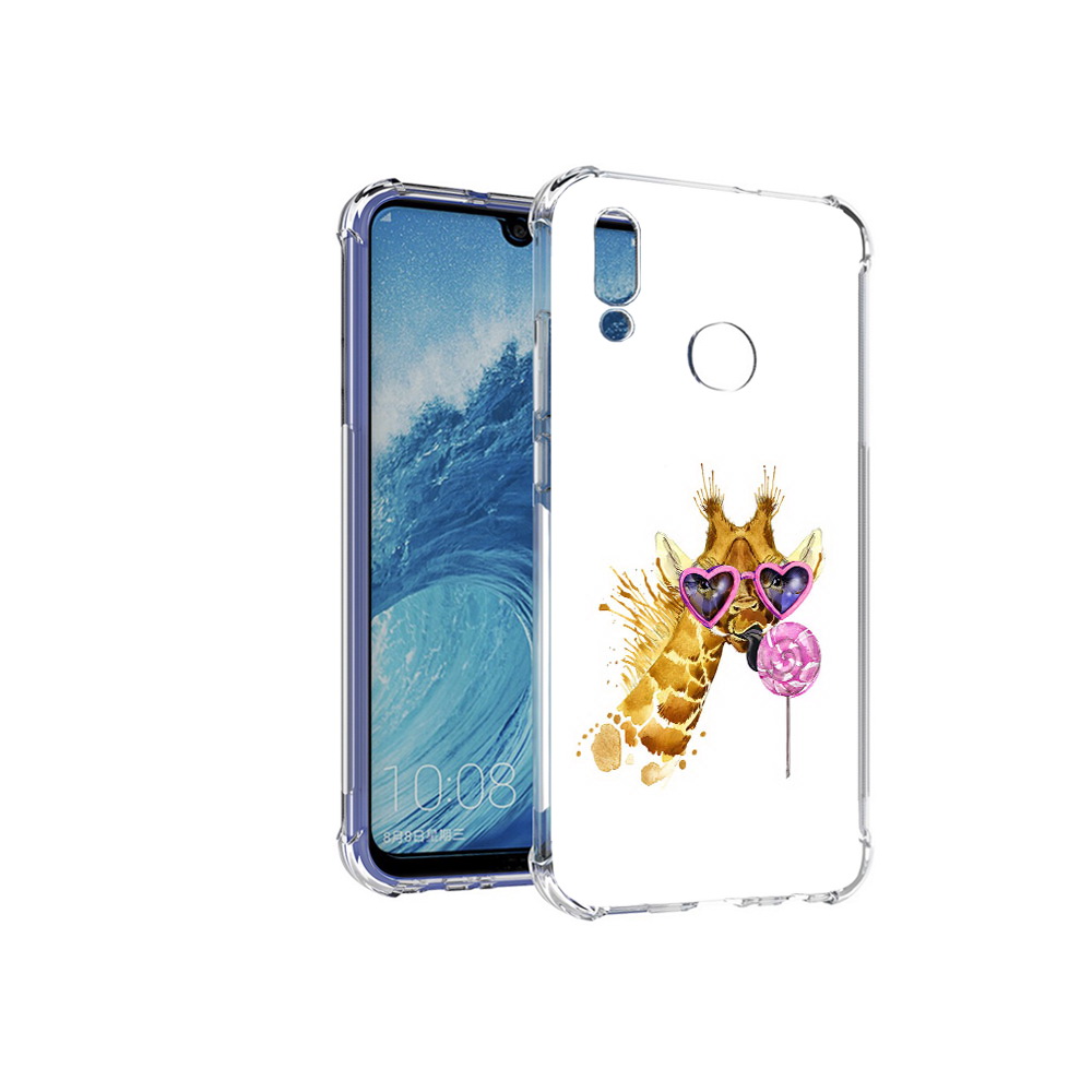 

Чехол MyPads Tocco для Huawei P Smart (2019) акварельный жираф, Прозрачный, Tocco