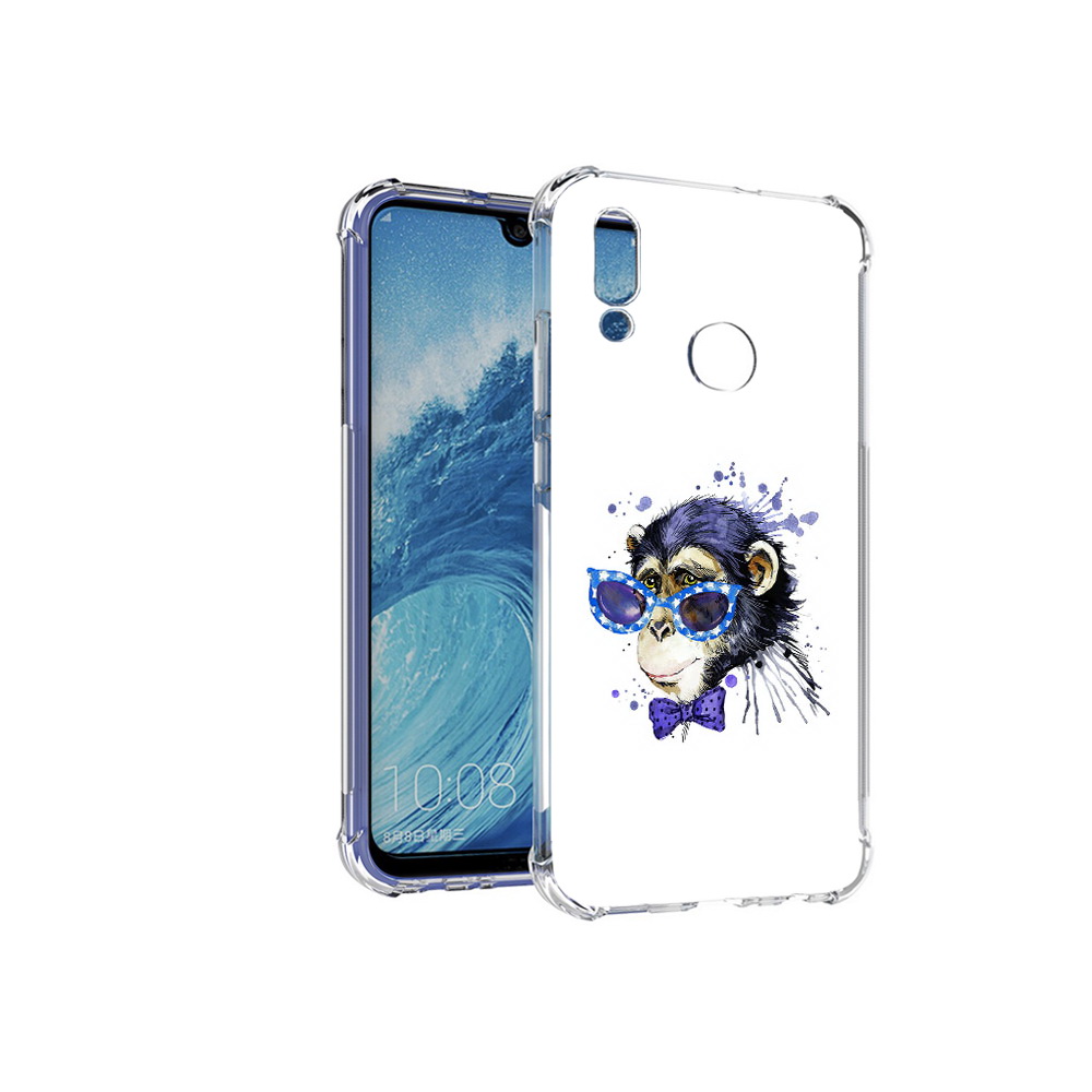 

Чехол MyPads Tocco для Huawei P Smart (2019) акварельная обезьяна, Прозрачный, Tocco