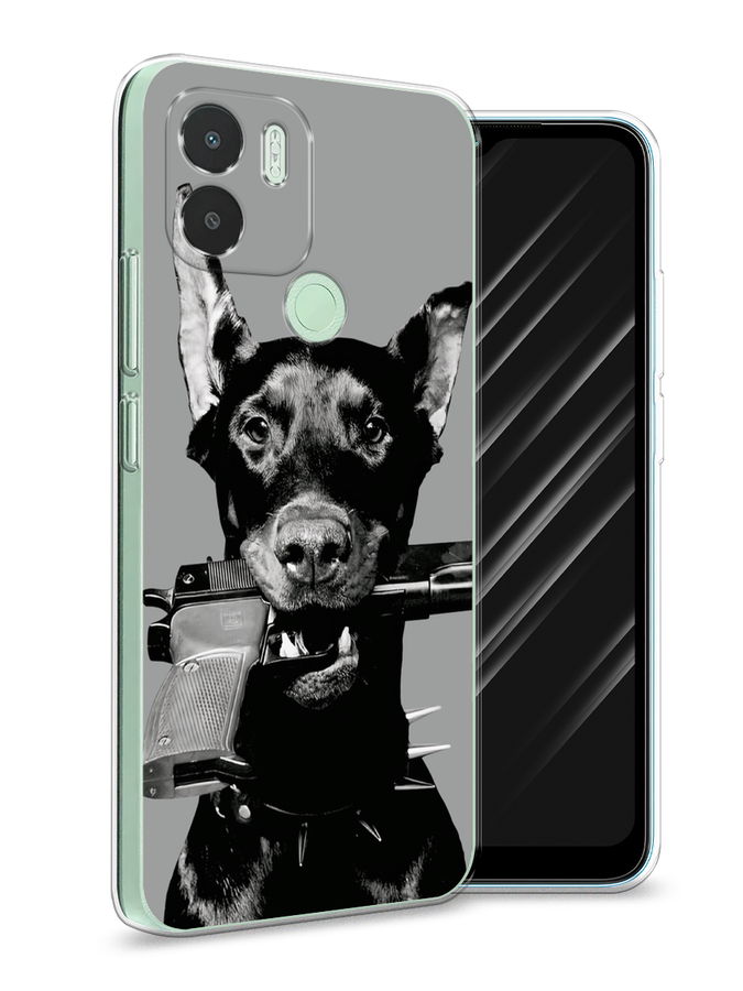 

Чехол Awog на Xiaomi Redmi A1+/A2+ "Доберман", Серый, 318550-1