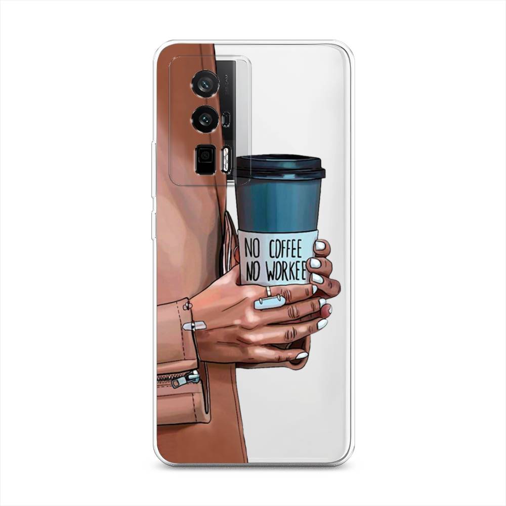 

Чехол Awog на Redmi K60 "No coffee", Синий;бежевый;коричневый, 317450-7