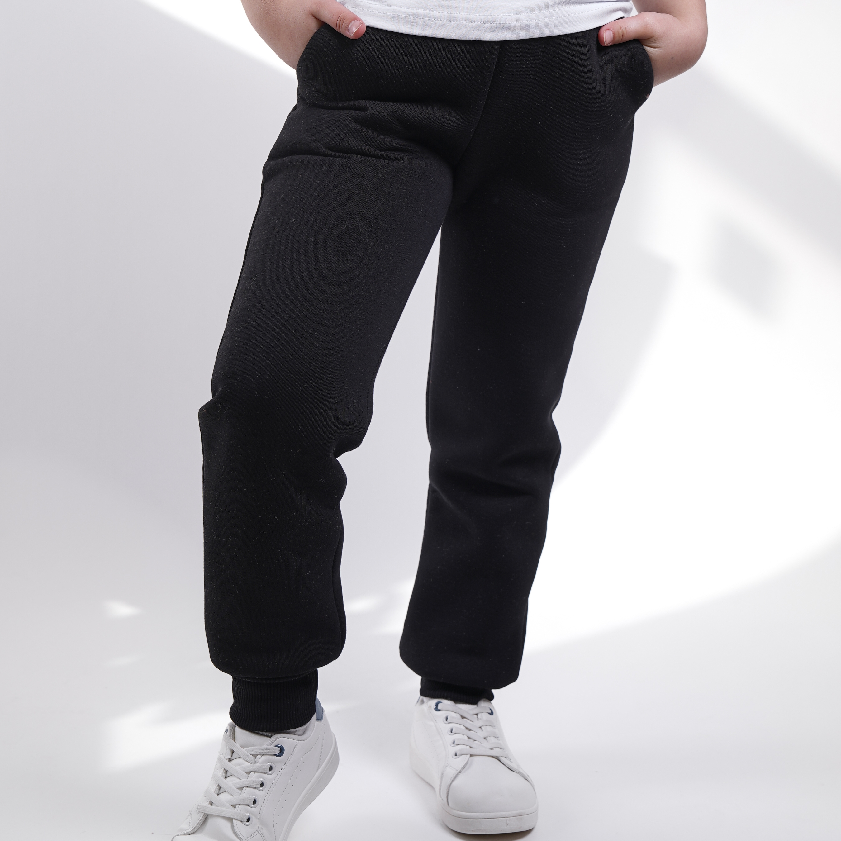 Брюки детские Rostik trousers, черный, размер 104