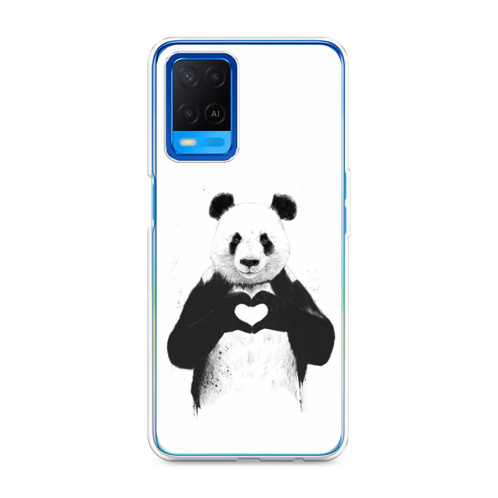 

Чехол Awog на Oppo A54 "Панда love", Разноцветный, 256150-10