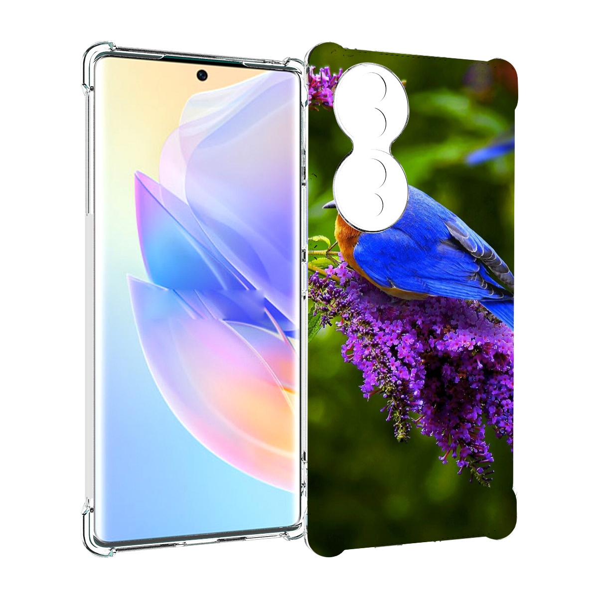 

Чехол MyPads Птица-сиреневая для Honor 70, Прозрачный, Tocco