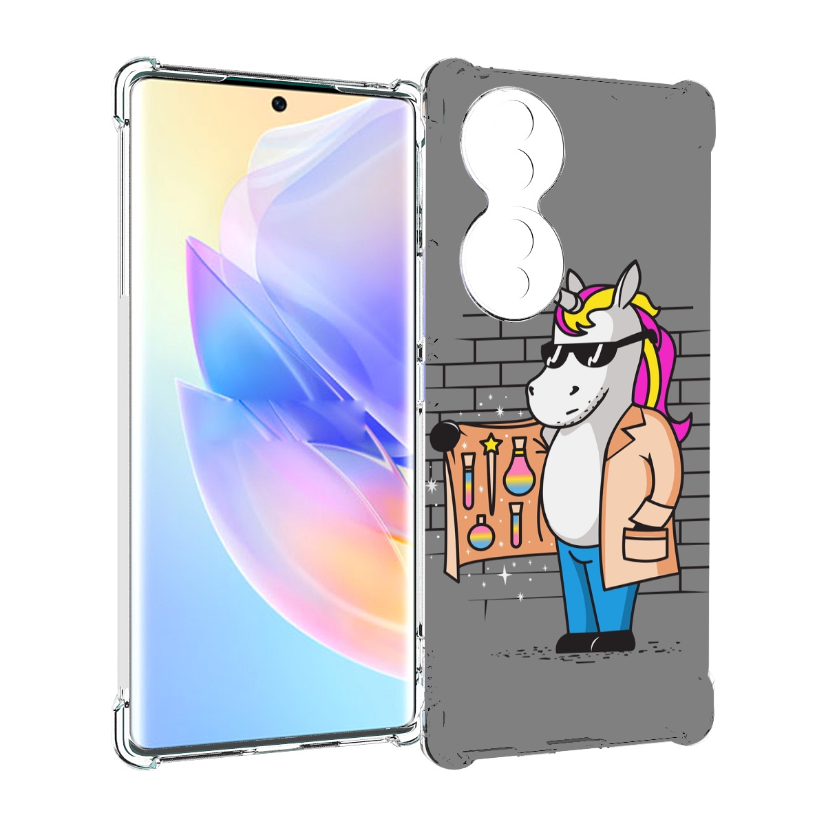 

Чехол MyPads Продавец-единорог для Honor 70, Прозрачный, Tocco