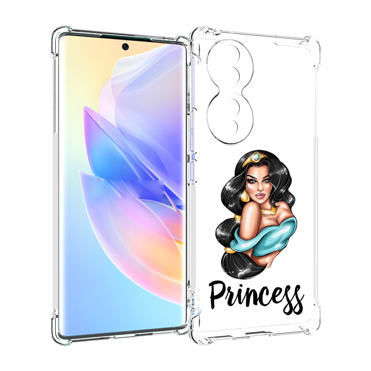 

Чехол MyPads Принцесса-Жасмин женский для Honor 70, Прозрачный, Tocco