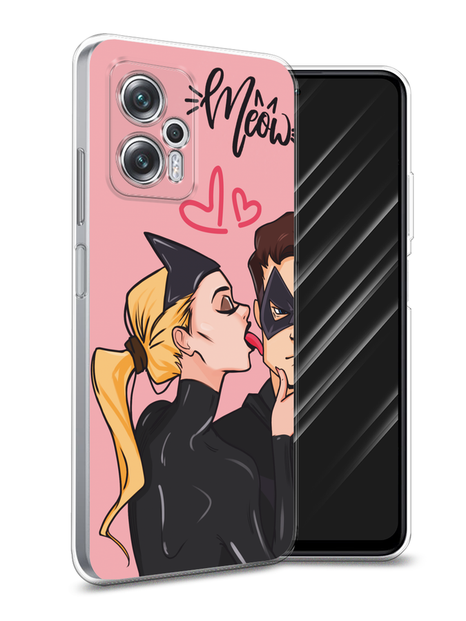 

Чехол Awog на Poco X4 GT, Xiaomi Redmi Note 11T Pro/11T Pro Plus "Kiss of Cat Woman", Розовый;черный;бежевый, 315250-1