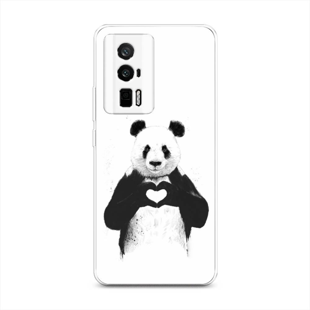 

Чехол Awog на Redmi K60 "Панда love", Серебристый, 317450-10
