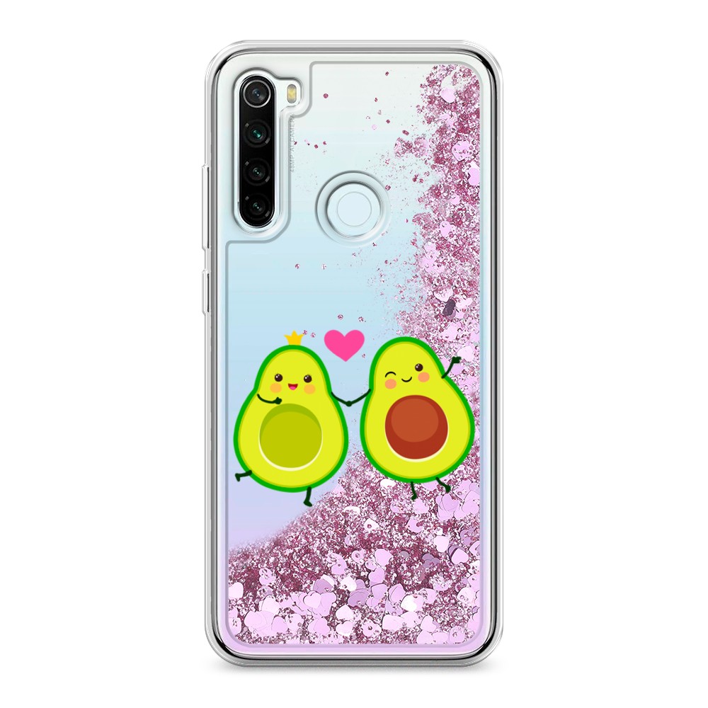 

Жидкий чехол с блестками "Авокадо любят" на Xiaomi Redmi Note 8T