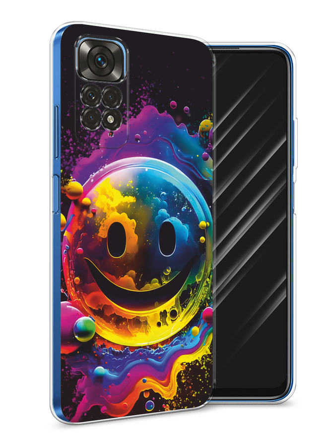 

Чехол Awog на Xiaomi Redmi Note 11 4G Global, Xiaomi Redmi Note 11S "Кислотный смайл", Фиолетовый;желтый;синий, 313850-1