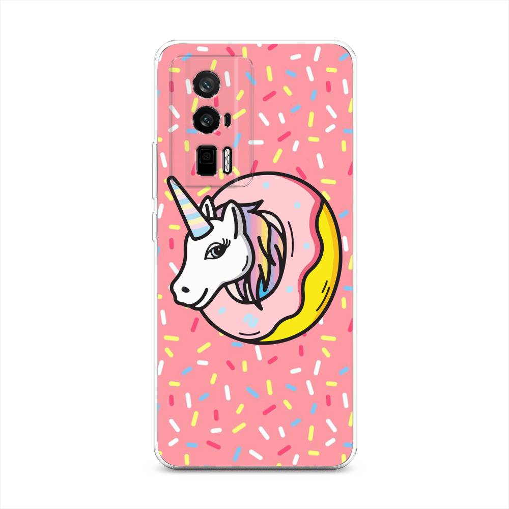 

Чехол Awog на Redmi K60 "Единорог в пончике", Розовый;желтый;белый, 317450-2