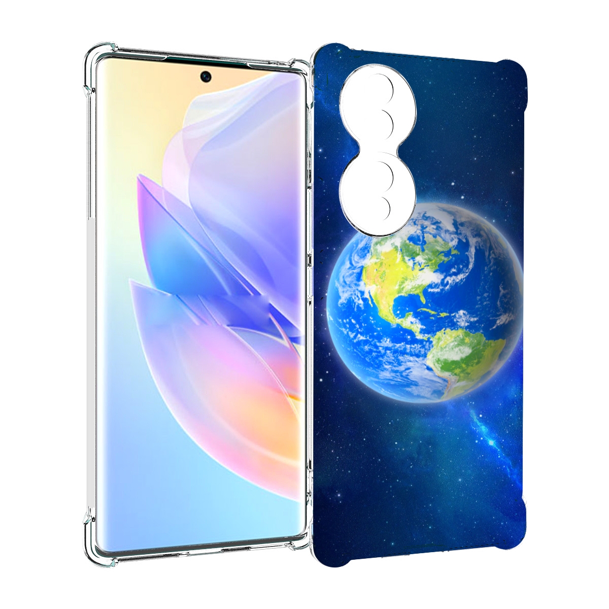 

Чехол MyPads Планета-Земля для Honor 70, Прозрачный, Tocco