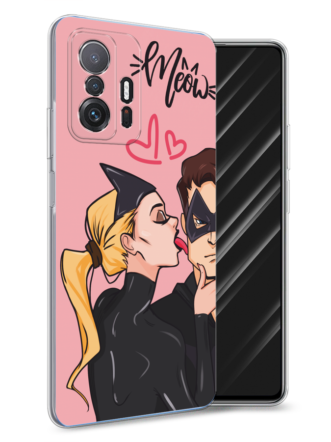 

Чехол Awog на Xiaomi Mi 11T/11T Pro "Kiss of Cat Woman", Розовый;черный;бежевый, 313750-1