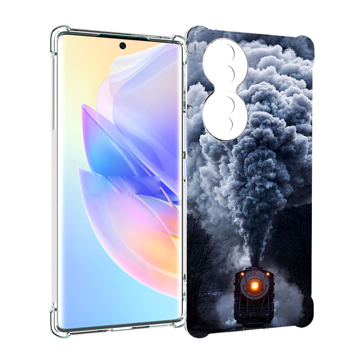 

Чехол MyPads Паровоз для Honor 70, Прозрачный, Tocco