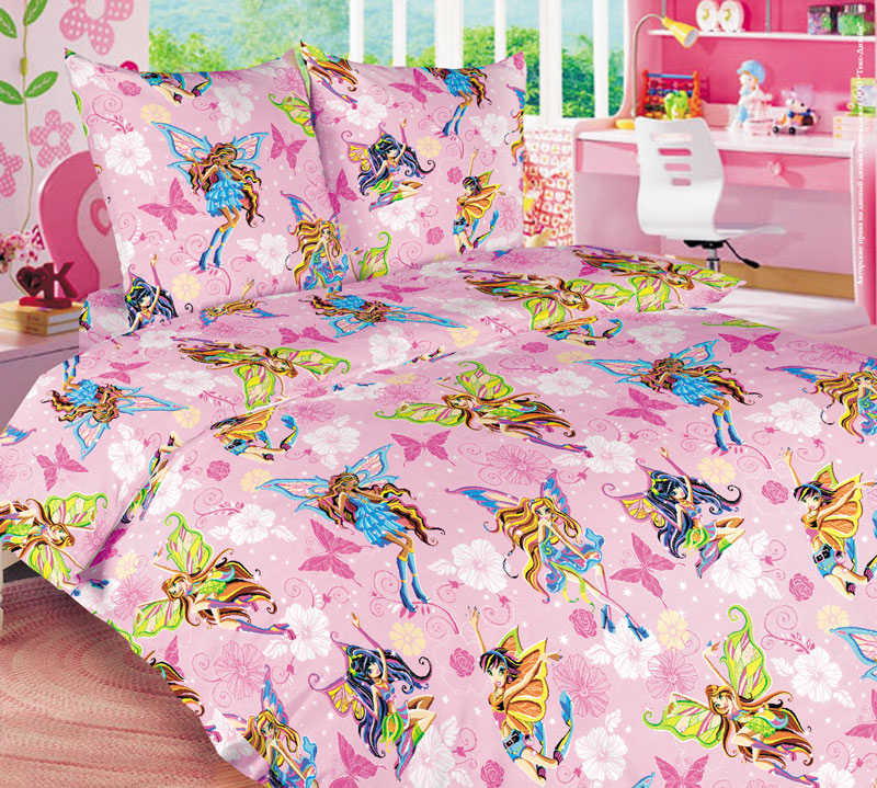 фото Детское постельное белье текс-дизайн из бязи, волшебницы 1.5 спальное