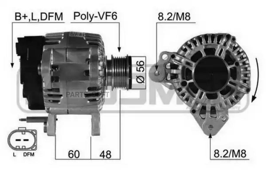 

Генератор ERA 14V 110A 210497