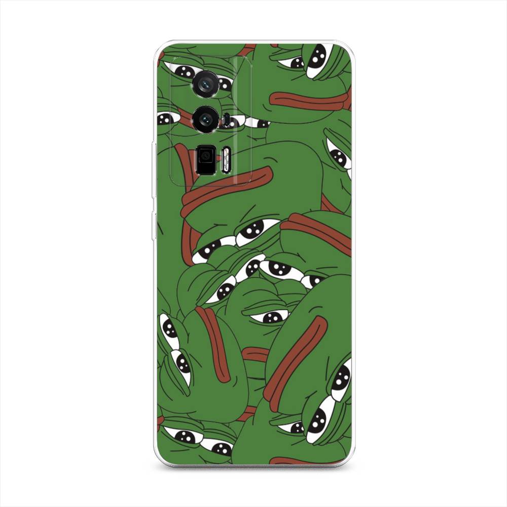 

Чехол Awog на Redmi K60 "Печальный frog", Зеленый;белый, 317450-9