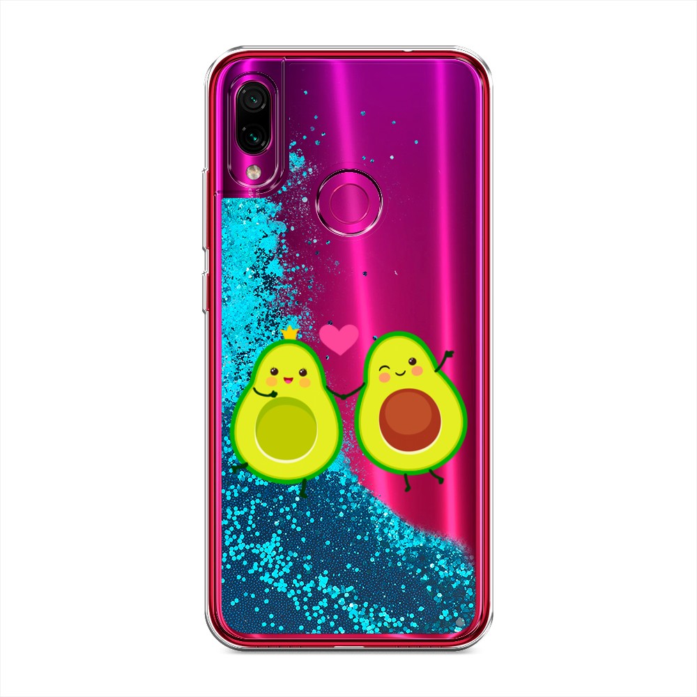 

Жидкий чехол с блестками "Авокадо любят" на Xiaomi Redmi Note 7