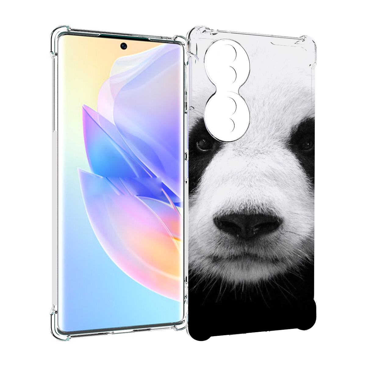 

Чехол MyPads Панда-портрет для Honor 70, Прозрачный, Tocco