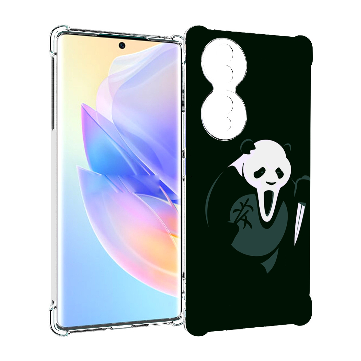 

Чехол MyPads Панда-крик для Honor 70, Прозрачный, Tocco