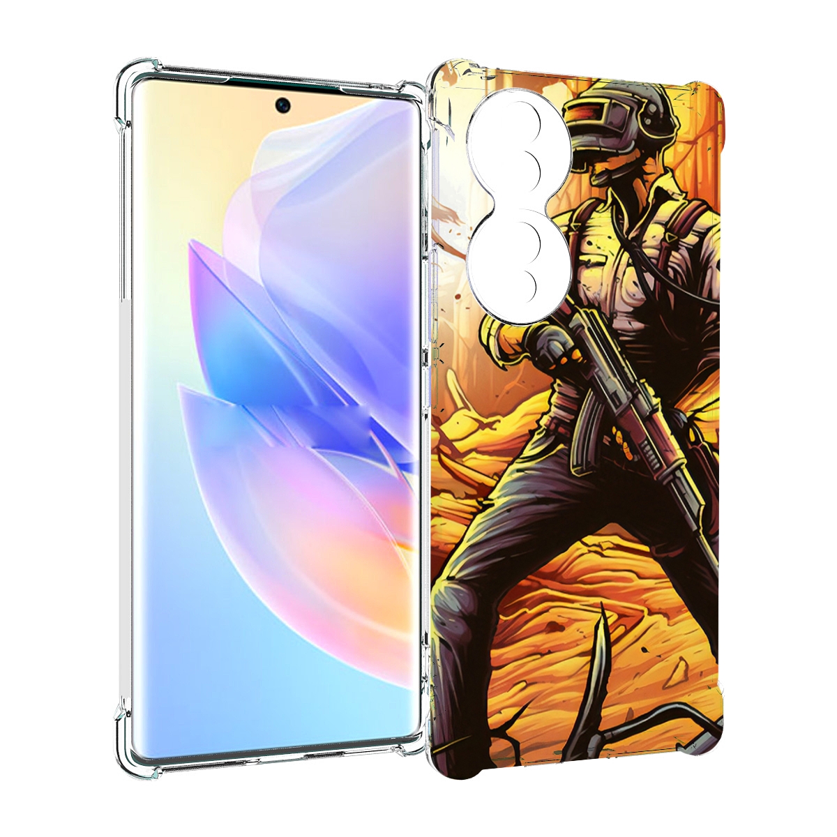 

Чехол MyPads Пабг для Honor 70, Прозрачный, Tocco