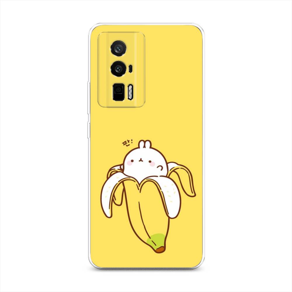 

Чехол Awog на Redmi K60 "Зайчик-бананчик", Желтый;белый, 317450-2