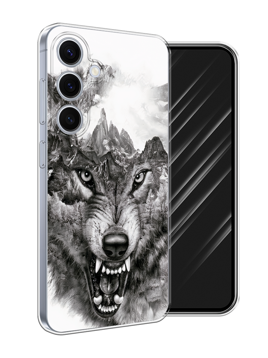 

Чехол Awog на Samsung Galaxy S24 FE 5G "Волк в горах", Серый;белый;бежевый, 2109950-1