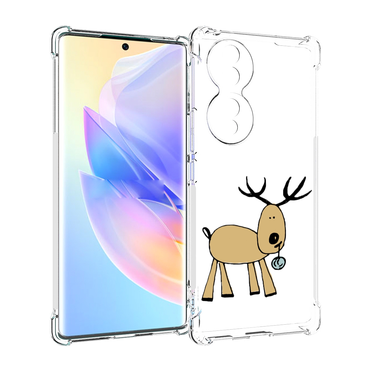 

Чехол MyPads Олень с шариком для Honor 70, Прозрачный, Tocco