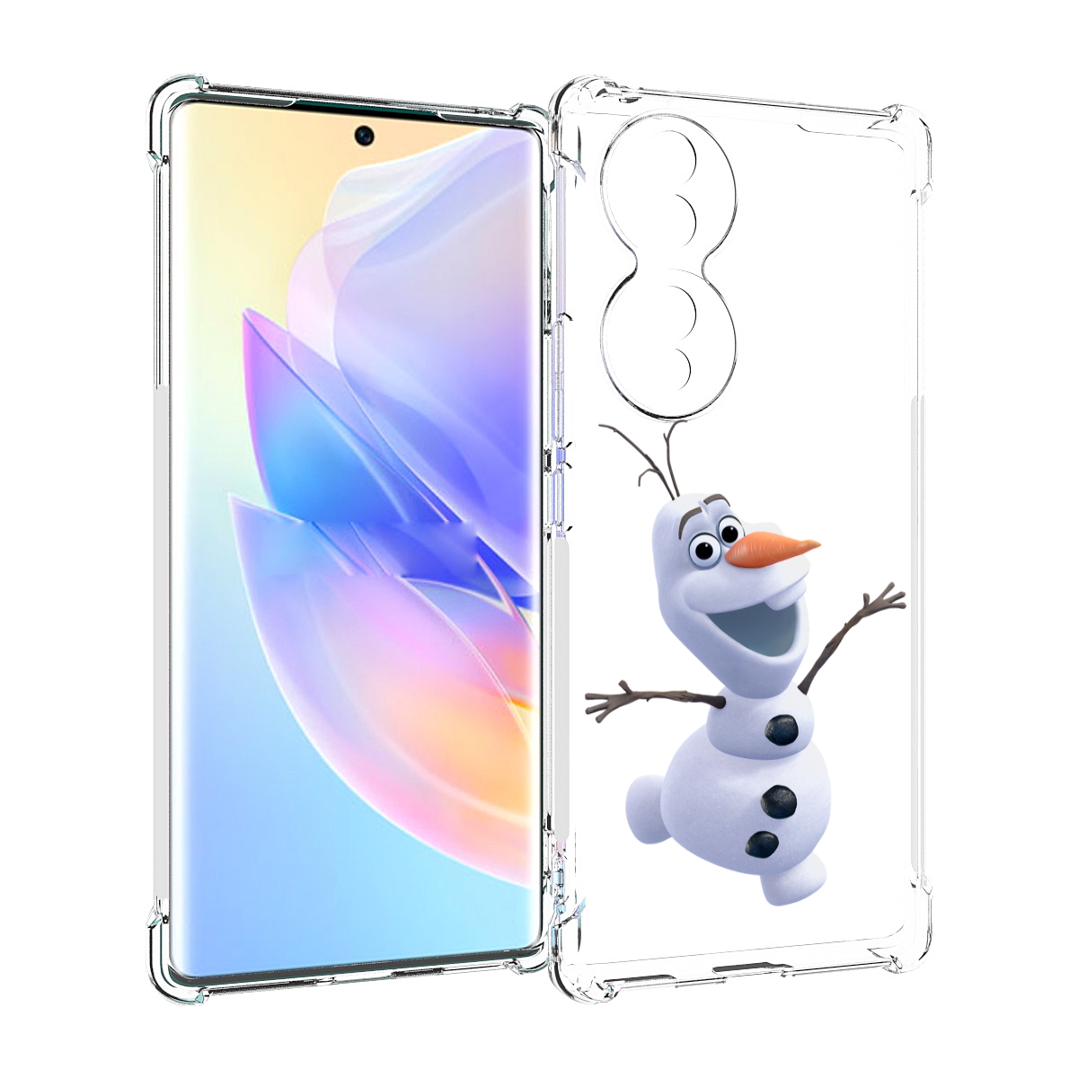 

Чехол MyPads Олаф-холодное-сердце для Honor 70, Прозрачный, Tocco