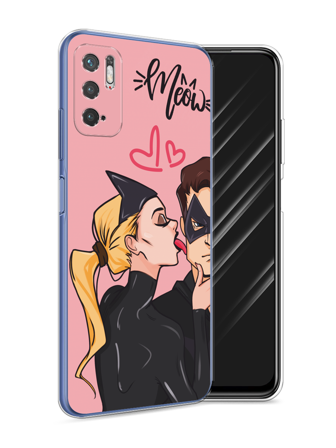 

Чехол Awog на Xiaomi Redmi Note 10T/Note 10 5G, Poco M3 Pro "Kiss of Cat Woman", Розовый;черный;бежевый, 310850-1