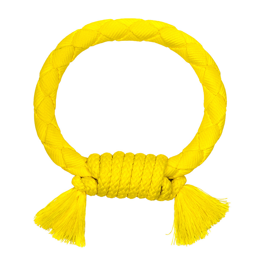 

Игрушка для собак Playology Dri-Tech Rope жевательный канат, курица, желтый