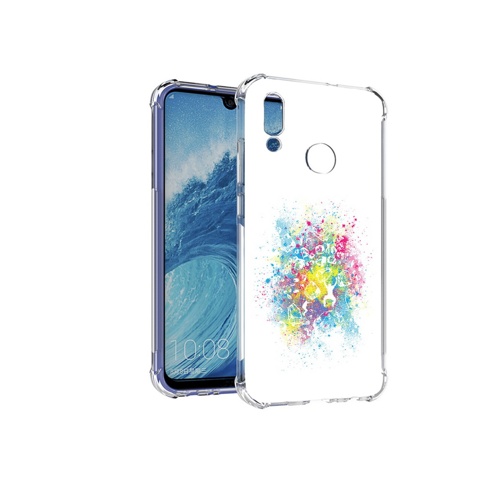 

Чехол MyPads Tocco для Huawei P Smart (2019) акварель абстракция, Прозрачный, Tocco