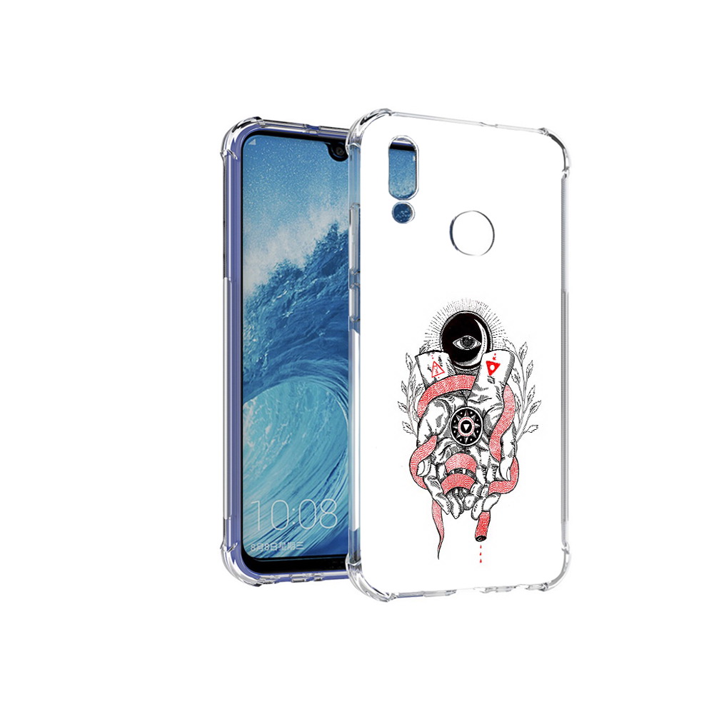 

Чехол MyPads Tocco для Huawei P Smart (2019) абстрация связанные руки, Прозрачный, Tocco
