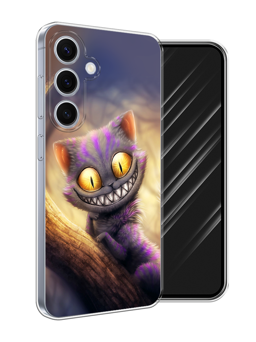 

Чехол Awog на Samsung Galaxy S24 FE 5G "Cheshire Cat", Фиолетовый;желтый, 2109950-1